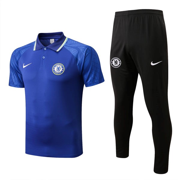 Polo Chelsea Conjunto Completo 2022/23 Azul
